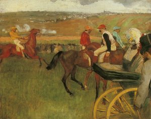 Edgar Degas - At the Races, Gentlemen Jockeys