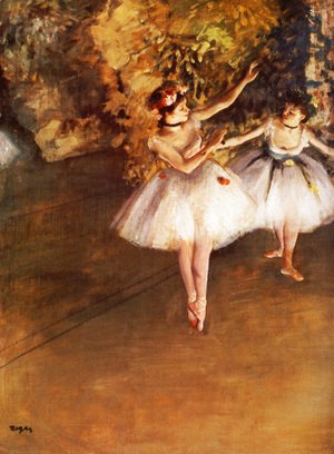 Edgar Degas - Two Dancers on a Stage, c.1874