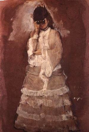 Edgar Degas - Lady with Opera Glasses, 1875-76