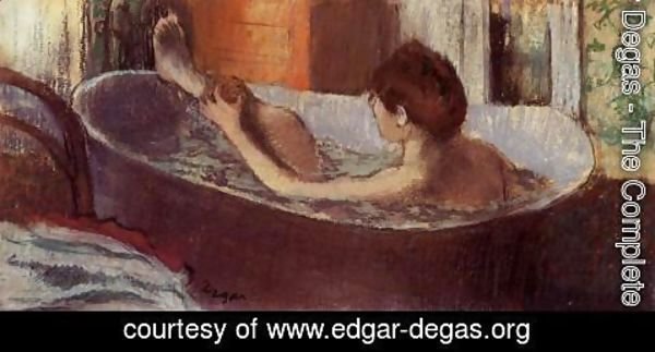 Edgar Degas - Woman in her Bath, Sponging her Leg, c.1883