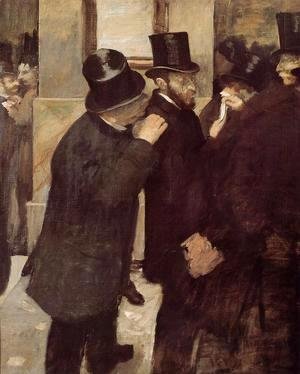 Edgar Degas - At the Stock Exchange, c.1878-79