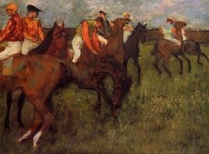 Edgar Degas - Jockeys, 1886-90