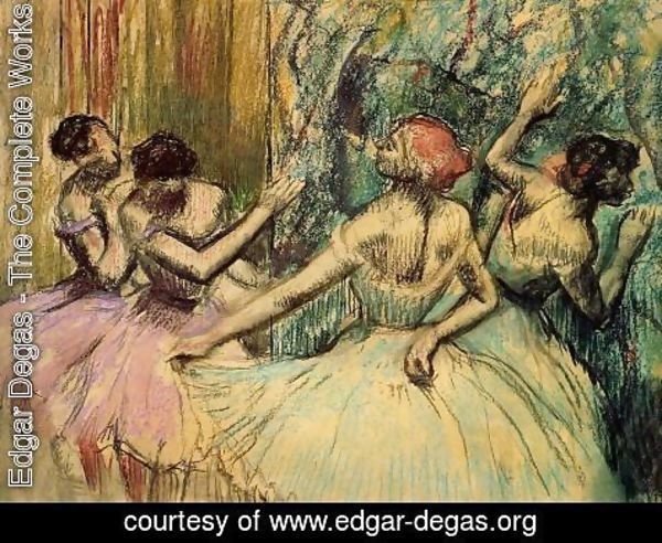 Edgar Degas - Dancers in the Wings, c.1899
