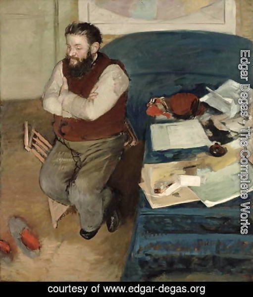 Edgar Degas - Portrait of Diego Martelli, 1879
