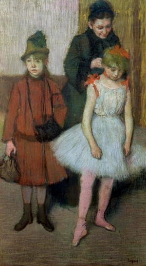 Woman with two little girls