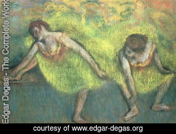 Edgar Degas - Two dancers relaxing