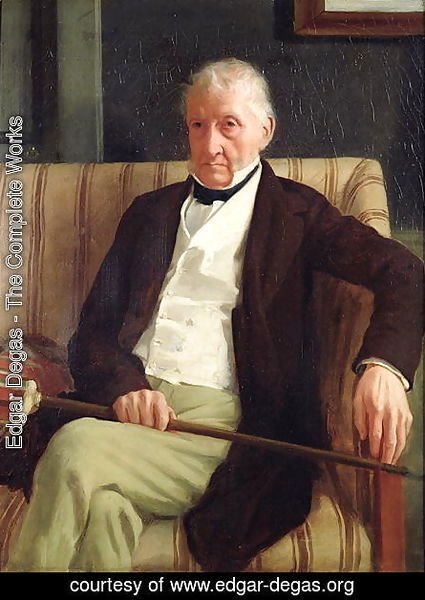 Portrait of Hilaire Degas (1770-1858), grandfather of the artist, 1857