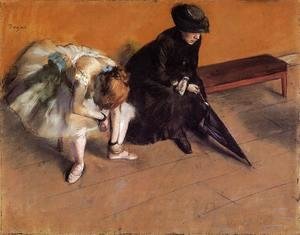 Edgar Degas - Waiting, c.1882