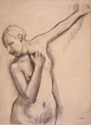 Edgar Degas - Half Length Nude Girl, c.1895