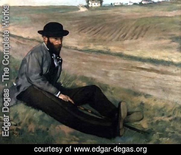 Edgar Degas - Portrait of Eugene Manet