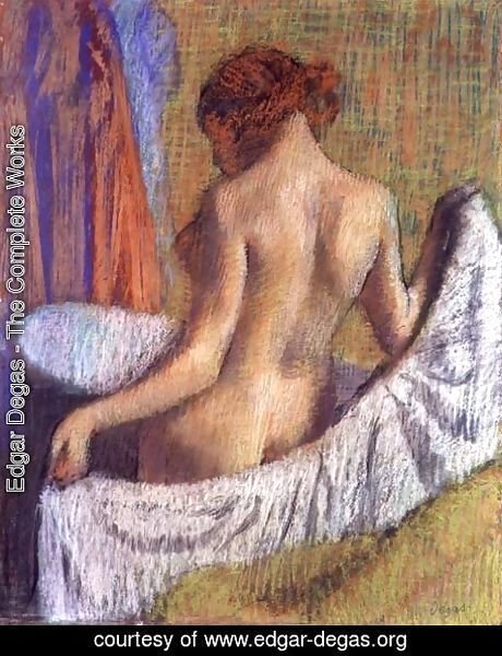 Edgar Degas - After the Bath, woman with a Towel, c.1885-90