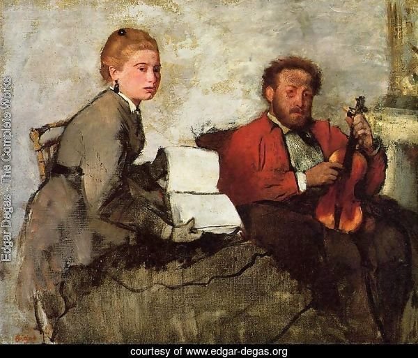 Violinist and Young Woman, c.1871