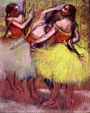 Edgar Degas - Dancers with Hair in Braids