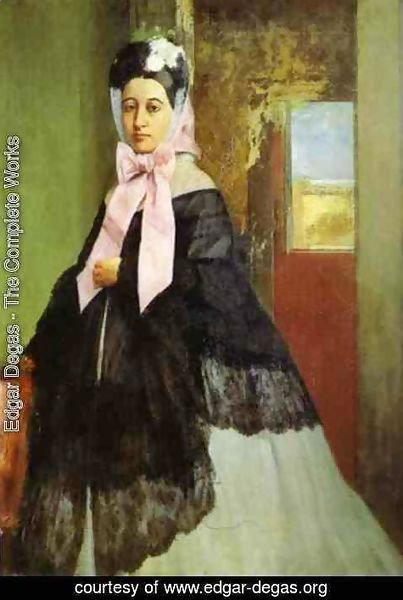 Edgar Degas - Therese de Gas (1842-95), sister of the artist, later Madame Edmond Morbilli, c.1863