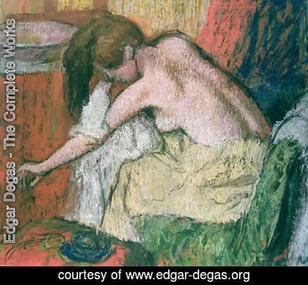 Edgar Degas - Woman drying herself, 1888-89