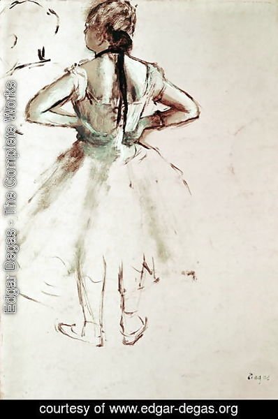 Edgar Degas - Dancer viewed from the back