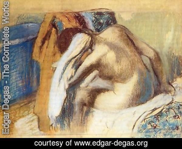 Edgar Degas - Woman Drying her Hair after the Bath
