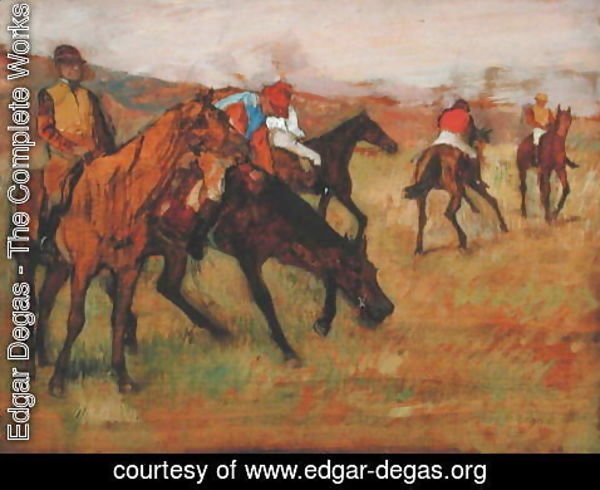Edgar Degas - Before the Races, c.1882
