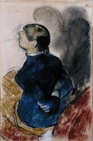 Edgar Degas - Young Woman in Blue, c.1884