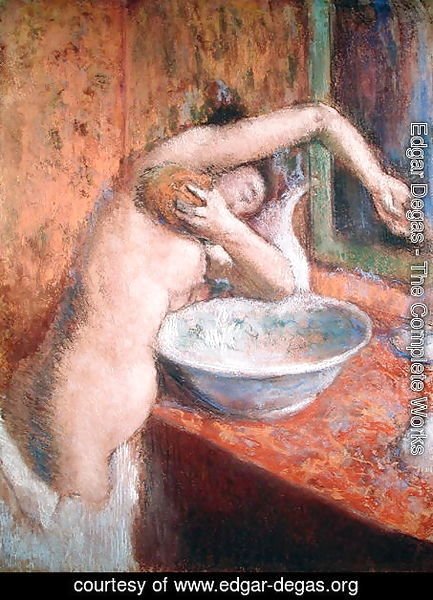 Edgar Degas - Woman washing herself