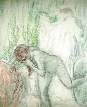 Edgar Degas - Nude getting out of the Bath