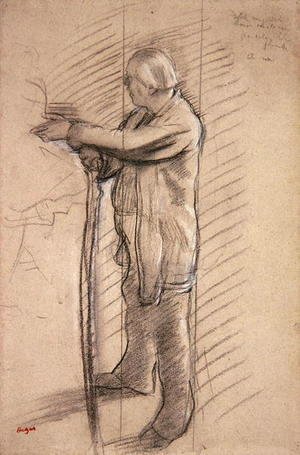 Edgar Degas - Portrait of the dancer Jules Perrot, 1975