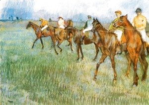 Jockeys in the Rain, c.1886