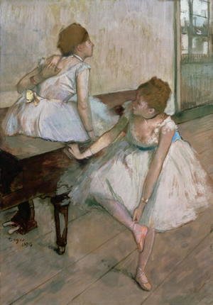 Two dancers resting, 1874