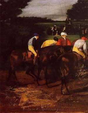 Edgar Degas - Jockeys at Epsom