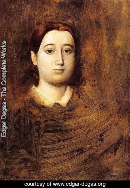 Edgar Degas - Portrait of Madame Edmondo Morbilli, nee Therese De Gas