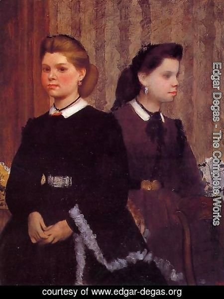 Edgar Degas - Giovanna and Giulia Bellelli