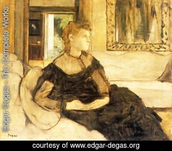Edgar Degas - Mme Theodore Gobillard, nee Yves Morisot