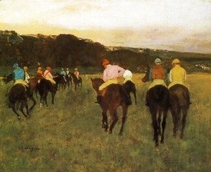 Edgar Degas - Racehorses at Longchamp