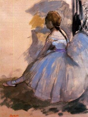 Edgar Degas - Dancer Seated (study)