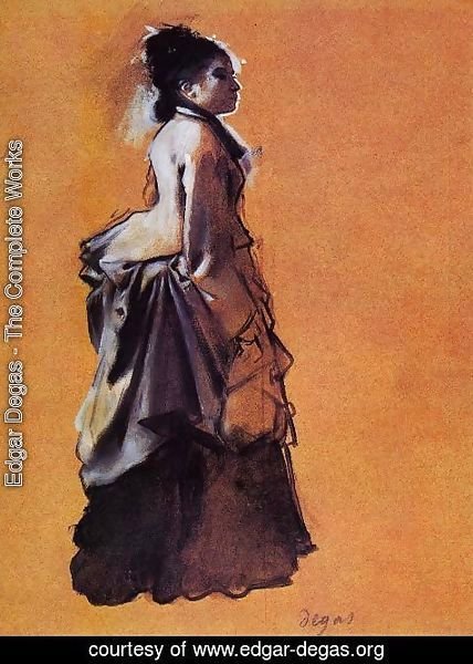 Edgar Degas - Young Woman in Street Dress