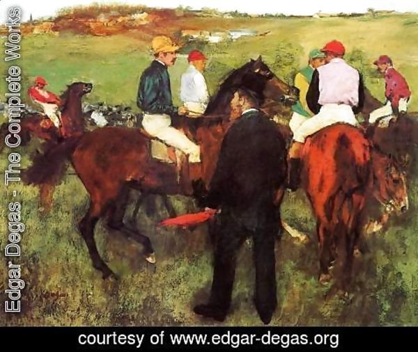 Edgar Degas - Racehorses at Longchamp I