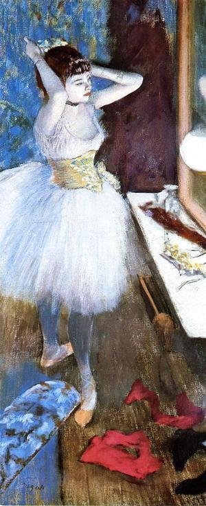 Edgar Degas - Dancer in Her Dressing Room I