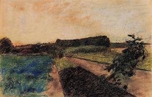 Edgar Degas - Landscape on the Orne
