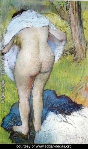 Edgar Degas - Nude Woman Pulling on Her Clothes