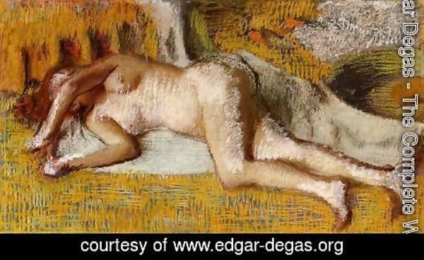 Edgar Degas - After the Bath VI