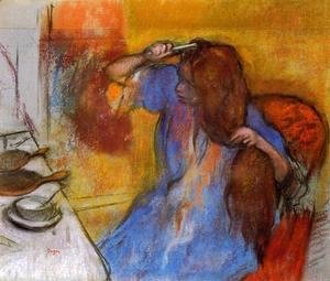 Edgar Degas - Woman Brushing Her Hair