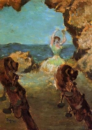 Edgar Degas - Dancer on Stage I