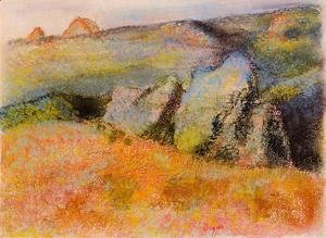 Edgar Degas - Landscape with Rocks
