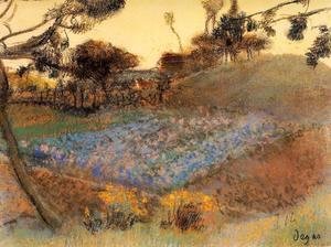 Edgar Degas - Field of Flax