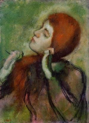 Edgar Degas - Woman Combing Her Hair III