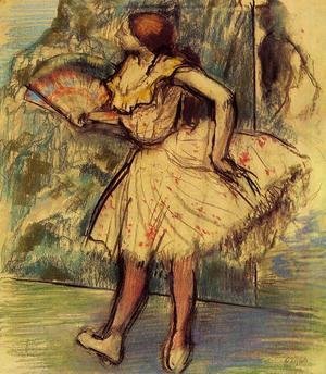 Edgar Degas - Dancer with a Fan II