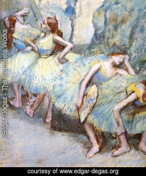 Edgar Degas - Ballet Dancers in the Wings