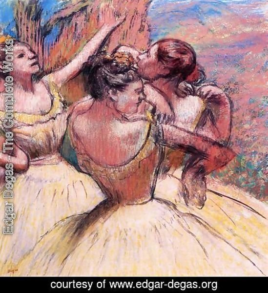 Edgar Degas - Three Dancers III