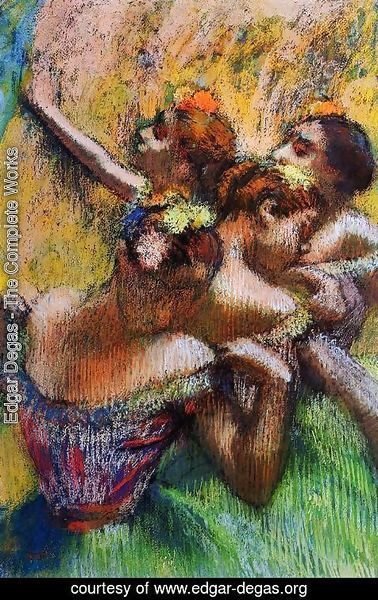 Edgar Degas - Four Dancers II