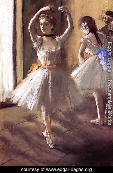 Edgar Degas - Two Dancers in the Studio I